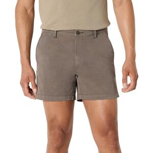Amazon Essentials Men's Slim-Fit 5" (13cm) Flat-Front Comfort Stretch Chino Shorts, Brown (Eiffel Tower), 32W Amazon Essentials Men's Slim-Fit 5" (13cm) Flat-Front Comfort Stretch Chino Shorts, Brown (Eiffel Tower), 32W