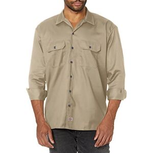 Dickies Men's Big-Tall Long-Sleeve Work Shirt Beige - Dickies Men's Big-Tall Long-Sleeve Work Shirt Beige -