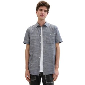 Tom Tailor Denim Men's 1041383 Shirt, 28941-Navy Chambray, M Tom Tailor Denim Men's 1041383 Shirt, 28941-Navy Chambray, M