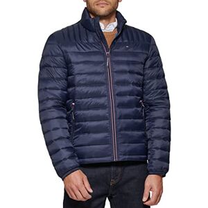 Tommy Hilfiger Men's Lightweight Down Alternative Packable Puffer Jacket Coat, Midnight, 3XL Tommy Hilfiger Men's Lightweight Down Alternative Packable Puffer Jacket Coat, Midnight, 3XL