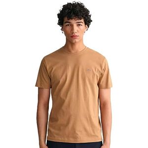 GANT Men's Reg Shield SS T-Shirt, Warm Khaki, 3XL GANT Men's Reg Shield SS T-Shirt, Warm Khaki, 3XL