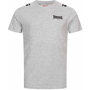 Lonsdale Men's Culrain Leisure T-Shirts, Marl Grey/Black, L Lonsdale Men's Culrain Leisure T-Shirts, Marl Grey/Black, L