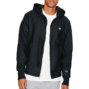 Champion Men's Reverse Weave Full-Zip Hoodie Sweatshirt, Black-y06145, XL Champion Men's Reverse Weave Full-Zip Hoodie Sweatshirt, Black-y06145, XL