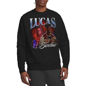 Stranger Things Lucas Homage Unisex Sweatshirt, Black, Large Stranger Things Lucas Homage Unisex Sweatshirt, Black, Large