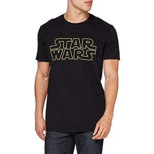 Star Wars Mens Basic Logo T Shirt, Black, L UK Star Wars Mens Basic Logo T Shirt, Black, L UK
