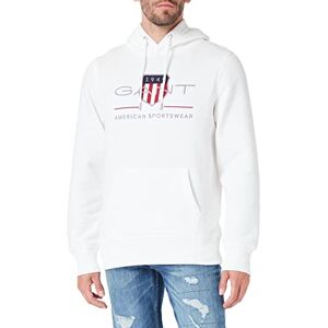 GANT Men's REG Archive Shield Hoodie Eggshell Standard, Eggshell, XXL GANT Men's REG Archive Shield Hoodie Eggshell Standard, Eggshell, XXL