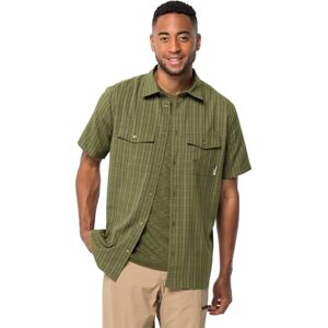 Jack Wolfskin Men's Thompson Shirt, Bay Leaf Check, S Jack Wolfskin Men's Thompson Shirt, Bay Leaf Check, S