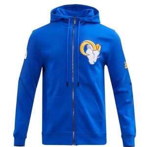 Pro Standard Mens NFL Los Angeles Rams Classic Chenille Full Zip Hoodie Royal Blue S Pro Standard Mens NFL Los Angeles Rams Classic Chenille Full Zip Hoodie Royal Blue S