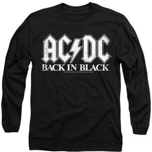 AC/DC ACDC Back in Black Mens Long Sleeve T Shirt, Black, Large AC/DC ACDC Back in Black Mens Long Sleeve T Shirt, Black, Large