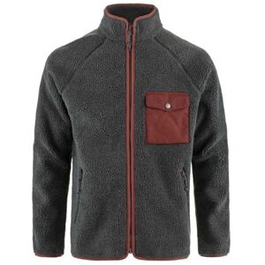 Fjällräven FJALLRAVEN 84158-030-352 Vardag Pile Fleece M Sweatshirt Men's Dark Grey-Maroon Size XXL Fjällräven FJALLRAVEN 84158-030-352 Vardag Pile Fleece M Sweatshirt Men's Dark Grey-Maroon Size XXL