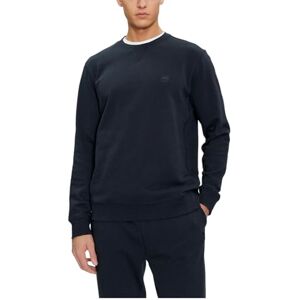 Boss Mens Westart Cotton-terry regular-fit sweatshirt with logo patch Boss Mens Westart Cotton-terry regular-fit sweatshirt with logo patch