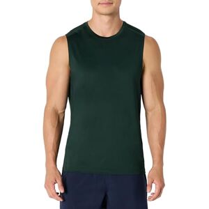 Amazon Essentials Men's Active Quick-Dry Moisture-Wicking Tech-Stretch Lightweight Sleeveless Muscle Shirt, Dark Green, XXL Amazon Essentials Men's Active Quick-Dry Moisture-Wicking Tech-Stretch Lightweight Sleeveless Muscle Shirt, Dark Green, XXL