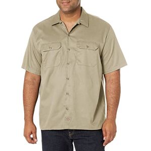 Dickies Men's Short-Sleeve Flex Twill Work Shirt, Desert Sand V1, Large Dickies Men's Short-Sleeve Flex Twill Work Shirt, Desert Sand V1, Large