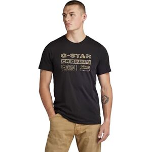 G-STAR RAW G-Star Men's Distressed Originals Slim T-Shirt, Black (dk black D24420-336-6484), S G-STAR RAW G-Star Men's Distressed Originals Slim T-Shirt, Black (dk black D24420-336-6484), S