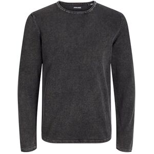 JACK & JONES Mens Jjeleo Knit Crew Neck Noos Sweater, Caviar, XXL UK JACK & JONES Mens Jjeleo Knit Crew Neck Noos Sweater, Caviar, XXL UK