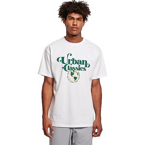 Urban Classics Men's Organic Globe Logo Tee T-Shirt, White, XL Urban Classics Men's Organic Globe Logo Tee T-Shirt, White, XL