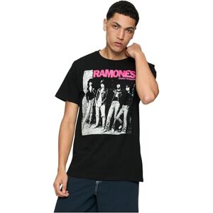 Merchcode Ramones Wall Black T-shirt - Unisex Clothing Merchcode Ramones Wall Black T-shirt - Unisex Clothing