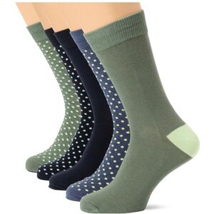 JACK & JONES Men's Jacdave Socks 5 Pack, Vintage Indigo/Pack:Laurel Wreath-Navy Blazer-Navy Blazer-Laurel Wreath, One Size JACK & JONES Men's Jacdave Socks 5 Pack, Vintage Indigo/Pack:Laurel Wreath-Navy Blazer-Navy Blazer-Laurel Wreath, One Size