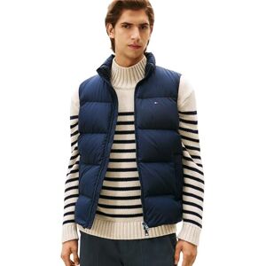 Tommy Hilfiger Men’s Down Gilet with Stand Collar, Blue (Desert Sky), L Tommy Hilfiger Men’s Down Gilet with Stand Collar, Blue (Desert Sky), L