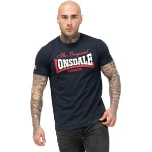 Lonsdale Men's Aldingham T-Shirt, Dark Navy/Red/White, 3XL Lonsdale Men's Aldingham T-Shirt, Dark Navy/Red/White, 3XL