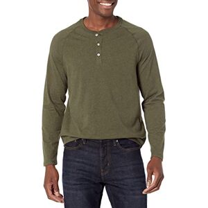 Amazon Essentials Men's Regular-Fit Long-Sleeve Henley Shirt (Available in Big & Tall), Olive Heather, 3X-Large Big Amazon Essentials Men's Regular-Fit Long-Sleeve Henley Shirt (Available in Big & Tall), Olive Heather, 3X-Large Big