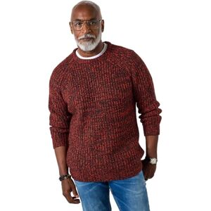 Joe Browns Men's Chunky Rib Reel Knit Crew Jumper Sweater, Red, XXL Joe Browns Men's Chunky Rib Reel Knit Crew Jumper Sweater, Red, XXL