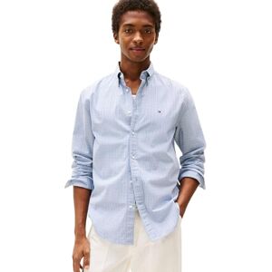 Tommy Hilfiger Men’s Flex Poplin Small Tartan Cotton Shirt, Blue (Breezy Blue/Multi Check), M Tommy Hilfiger Men’s Flex Poplin Small Tartan Cotton Shirt, Blue (Breezy Blue/Multi Check), M