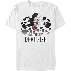 Disney 101 Dalmatians Scary Evil Cruella Men's Crew neck White L Disney 101 Dalmatians Scary Evil Cruella Men's Crew neck White L