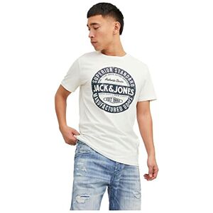 JACK & JONES Mens Jjejeans Tee O-Neck Noos 23/24 T-Shirt, Cloud Dancer, XXL UK JACK & JONES Mens Jjejeans Tee O-Neck Noos 23/24 T-Shirt, Cloud Dancer, XXL UK