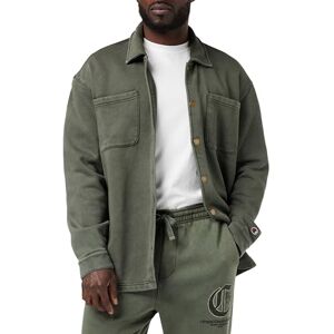 Champion Men's Rochester 1919 Pop Punk Dyed/Wash Heavy Poly-fleece Full Buttoned Sweatshirt, Verde Foresta, L UK Champion Men's Rochester 1919 Pop Punk Dyed/Wash Heavy Poly-fleece Full Buttoned Sweatshirt, Verde Foresta, L UK