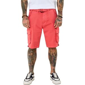 Joe Browns Men's Knee Length Belted Cargo Shorts, Regular, Orange, UK 34 Joe Browns Men's Knee Length Belted Cargo Shorts, Regular, Orange, UK 34