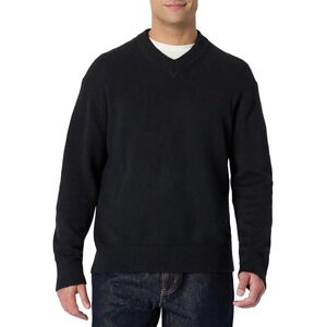 Amazon Essentials Men's Regular-Fit Cotton Blend V-Neck Jumper, Black, XL Amazon Essentials Men's Regular-Fit Cotton Blend V-Neck Jumper, Black, XL