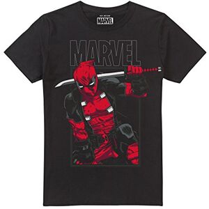Marvel Press Marvel Men's Deadpool Sword Regular Fit Crew Neck Short Sleeve T Shirt, Black, XX-Large Marvel Press Marvel Men's Deadpool Sword Regular Fit Crew Neck Short Sleeve T Shirt, Black, XX-Large