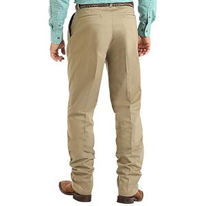 Wrangler Men's Riata Pleated Relaxed Fit Casual Pant, Khaki, 38W x 32L Wrangler Men's Riata Pleated Relaxed Fit Casual Pant, Khaki, 38W x 32L