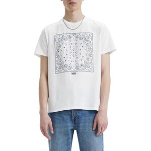 Levi's Men's Graphic Crewneck Tee T-Shirt, Bandana Bw White+, XS Levi's Men's Graphic Crewneck Tee T-Shirt, Bandana Bw White+, XS