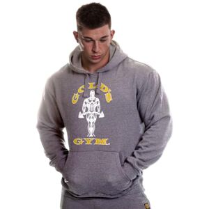 Gold's Gym Golds Gym GGSWT155 Men's Overhead Sweater Hoody Printed Hooded Pullover Hoodie, Grey Marl, M Gold's Gym Golds Gym GGSWT155 Men's Overhead Sweater Hoody Printed Hooded Pullover Hoodie, Grey Marl, M
