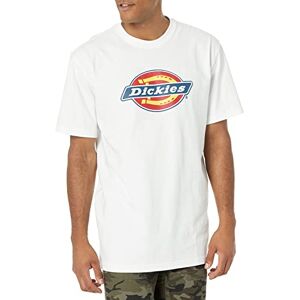 Dickies Men's Short Sleeve Tri-Color Logo Graphic T-Shirt, White, Large Dickies Men's Short Sleeve Tri-Color Logo Graphic T-Shirt, White, Large