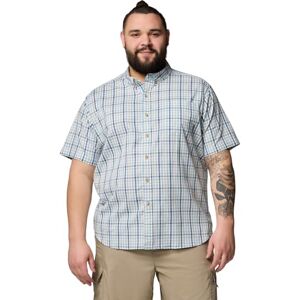 Columbia Men's Rapid Rivers II Short Sleeve Shirt, Ripple Blue Multi Gingham, XL Columbia Men's Rapid Rivers II Short Sleeve Shirt, Ripple Blue Multi Gingham, XL