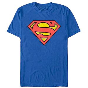 DC Comics Men's Superman Logo T-Shirt, Royal, XXL DC Comics Men's Superman Logo T-Shirt, Royal, XXL
