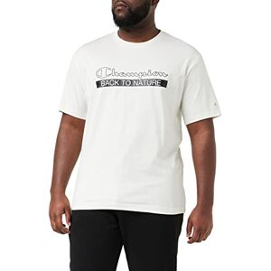 Champion Men's Eco Future Graphic S-S Short Sleeve T-Shirt, Cream, S Champion Men's Eco Future Graphic S-S Short Sleeve T-Shirt, Cream, S