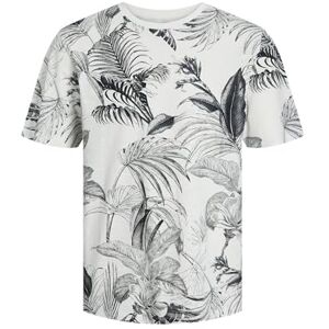 JACK & JONES Men's Jjguru AOP Tee SS O-Neck T-Shirt, Cloud Dancer, S JACK & JONES Men's Jjguru AOP Tee SS O-Neck T-Shirt, Cloud Dancer, S