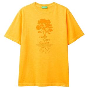 United Colors of Benetton Men's 3f98u109r t-Shirt, Yellow, XL United Colors of Benetton Men's 3f98u109r t-Shirt, Yellow, XL