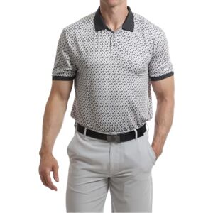 Under Par Men's Golf Polo Breathable Moisture Wicking Quick Dry Stretch Short Sleeve Geometric Print Golf Polo Shirt, 2394 Grey, XXL Under Par Men's Golf Polo Breathable Moisture Wicking Quick Dry Stretch Short Sleeve Geometric Print Golf Polo Shirt, 2394 Grey, XXL