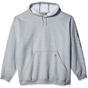 Carhartt Men's Loose Fit Midweight Logo Sleeve Graphic Sweatshirt, Heather Grey/Black, XXL Carhartt Men's Loose Fit Midweight Logo Sleeve Graphic Sweatshirt, Heather Grey/Black, XXL