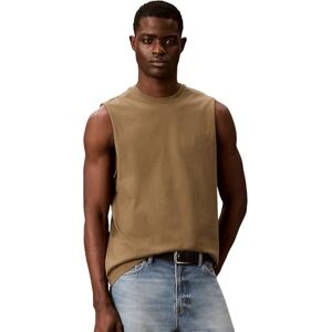Calvin Klein Men's 30S Jersey Badge Muscle Tank LV04RF273G Tank Top, Yellow, XL Calvin Klein Men's 30S Jersey Badge Muscle Tank LV04RF273G Tank Top, Yellow, XL