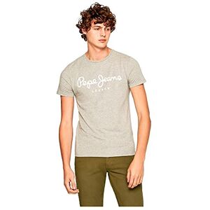 Pepe Jeans Original Stretch Men's T-Shirt Slim Fit Short Sleeve Grey (Grey Marl), M Pepe Jeans Original Stretch Men's T-Shirt Slim Fit Short Sleeve Grey (Grey Marl), M