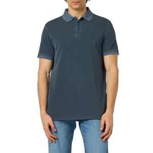 Tommy Hilfiger Men Garment Dye Reg Polo S/S Polos, Blue, XS Tommy Hilfiger Men Garment Dye Reg Polo S/S Polos, Blue, XS