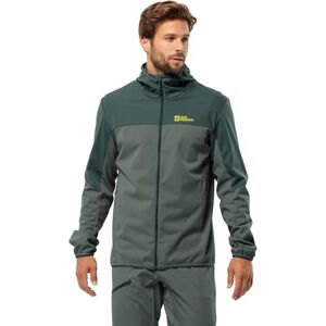 Jack Wolfskin Men's Feldberg Hoody m Softshell Jacket, Slate Green, M Jack Wolfskin Men's Feldberg Hoody m Softshell Jacket, Slate Green, M