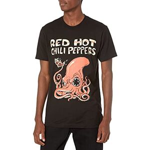 Red Hot Chili Peppers Men's Official Fire Squid T-Shirt, Black, Large Red Hot Chili Peppers Men's Official Fire Squid T-Shirt, Black, Large