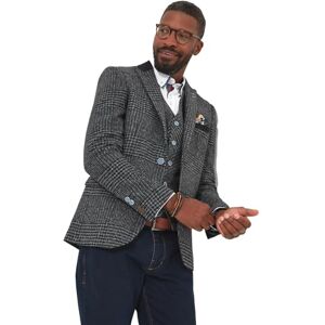 Joe Browns Men's Cross Check Suit Jacket Blazer, Grey, 48 Joe Browns Men's Cross Check Suit Jacket Blazer, Grey, 48